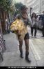 Kelly Rowland walking to a recording studio in central London