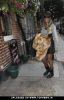 Kelly Rowland walking to a recording studio in central London