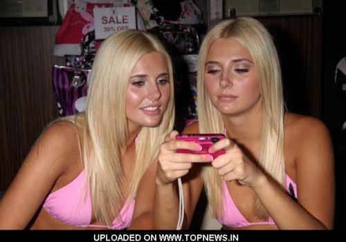 Kristina Shannon and Karissa Sign Autographs at the Playboy Store in Las