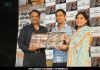 Mahendra Singh Dhoni, Abha Singh with director Y P Singh at the music launch of the film "Kya Yahi Sach Hai"