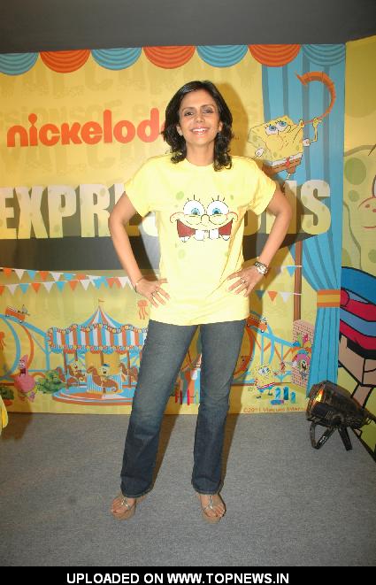 Mandira Bedi at Nickelodeon event in Mumbai Central