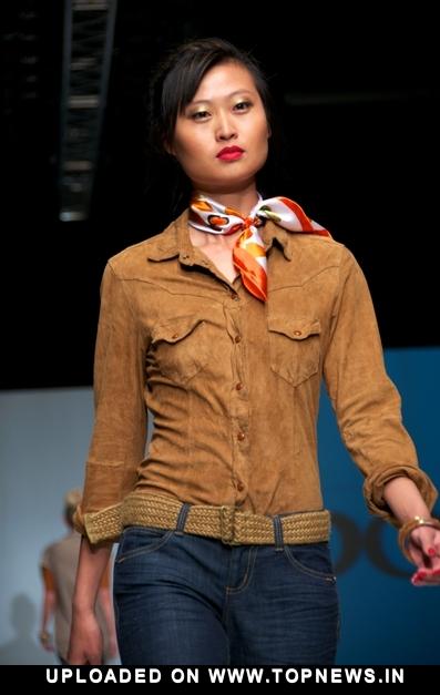 Model at Los Angeles Fashion Week Fall/Winter 2011 - Doctrine - Runway Model at Los Angeles Fashion Week Fall/Winter 2011 - Doctrine - Runway