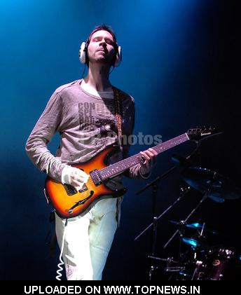 Paul Gilbert at Joe Satriani in Concert at the Manchester Apollo - May 15, 2008 Paul Gilbert at Joe Satriani in Concert at the Manchester Apollo - May 15, 2008