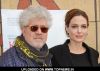 Angelina Jolie and Pedro Almodovar at The American Cinematheque's 69th Annual Golden Globe Awards Foreign-Language Nominee