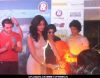 Shahrukh Khan, Priyanka Chopra and director Farhan Akhtar at Oberoi mall for Don 2's game launch