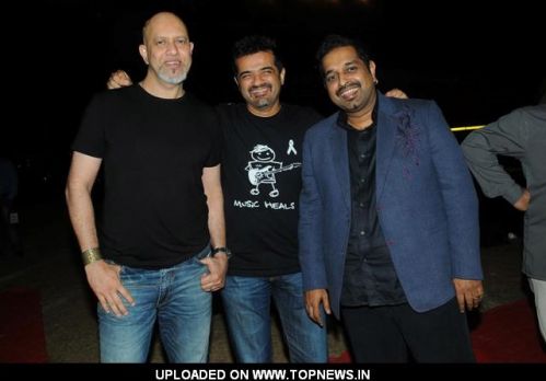 Shankar Mahadevan, Ehsaan Noorani with Loy Mendonsa at Music Heals Concert held at Andheri Sports Complex in Mumbai