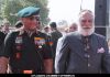 V K Singh, Arvind Singh Mewar, Lakshyaraj Singh Mewar at Maharana Mewar Public school's annual prize distribution ceremony