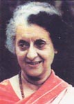 Former Indian Prime Minister, Indira Gandhi