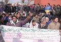 J-K transport corporation employees protest against non-payment of salaries