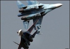 Fighter jets collide at Russian air show 