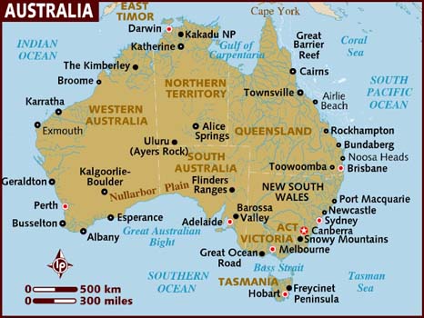 World Map Melbourne