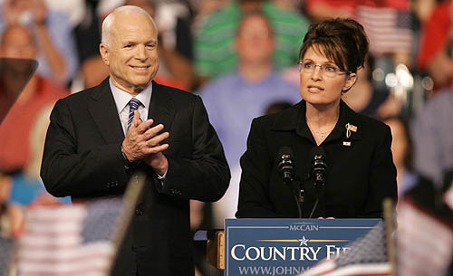 sarah palin and mccain