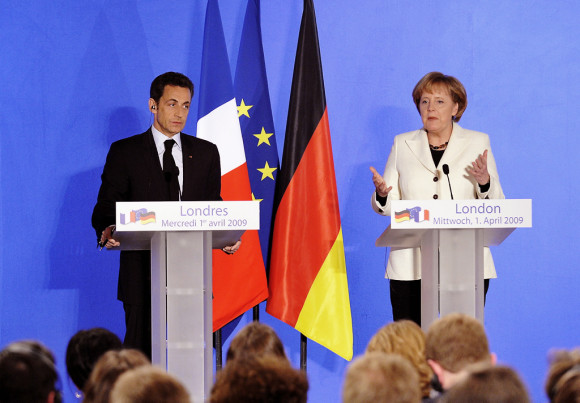 Support assured by France and Germany to a rescue plan for debt-burdened Greece 