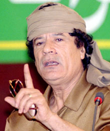 Moamer Gaddafi'