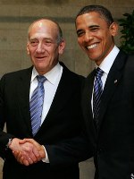 Israel's Olmert congratulates Obama