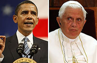 Pope Benedict to receive US president Obama in July