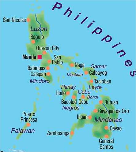 map of philippines. Zamboanga City, Philippines