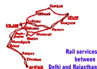 Rail services between Delhi and Rajasthan restored