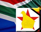 South African & Zimbabwe Flag