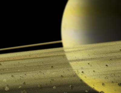 Shadows of Saturn’s moons onto its rings signal approach of equinox