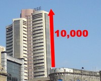 Sensex crosses 10,000-points mark for first time since January 2009