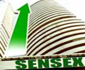 Sensex jumps 550 points; rupee at two-week high