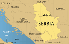 Serbia Map