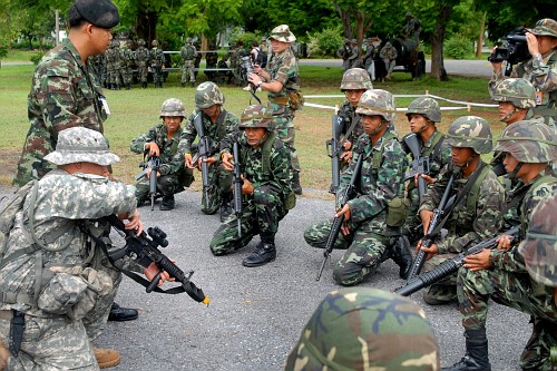 Thai army steps in to restore order after protest turns violent