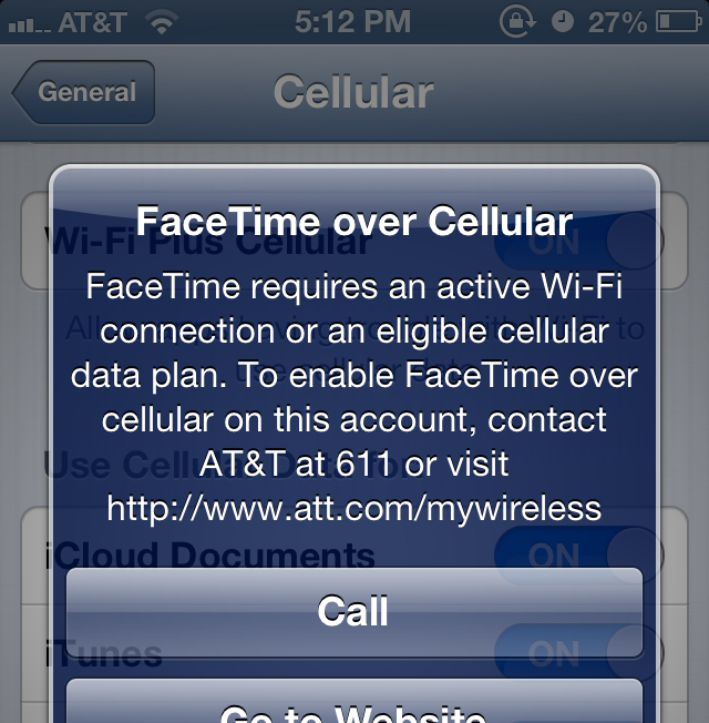 AT&T to offer FaceTime over cellular as “added benefit” of new shared data plans 