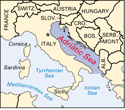 Fault under Adriatic Sea might bring Italy into contact with Croatia