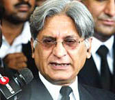 Supreme Court Bar Association President Aitzaz Ahsan