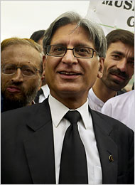 Aitzaz Ahsan re-detained for 30 days