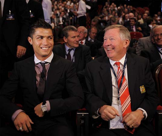 Fergie flips as Ronaldo quizzed about Man U future
