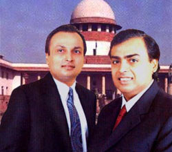 Supreme Court to continue Ambanis gas row hearing today