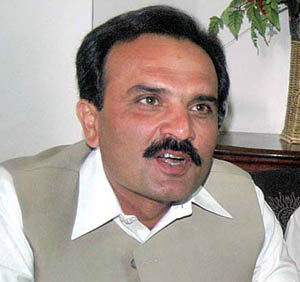 Provincial Chief Minister Ameer Haider Hoti