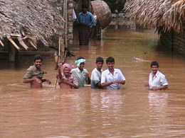 Indundation threat over Vijayawada, many Andhra villages