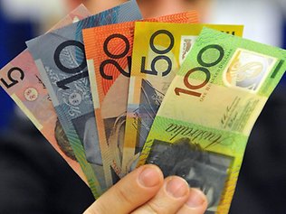 Australian dollar falls to 102.79 US cents