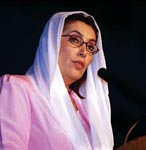 Chairman of Pakistan People's Party Benazir Bhutto