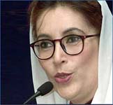 Former Pakistan Prime Minister Benazir Bhutto