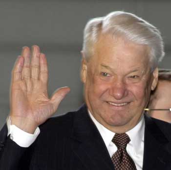 Former Russian president Boris Yeltsin