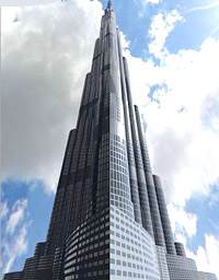 Daredevils skydive from world''s tallest building Burj Khalifa