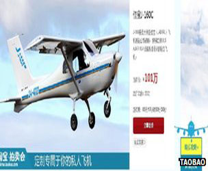 China's Alibaba sells aircraft online