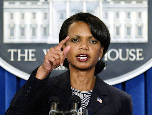 Rice sees "bright future" for Kosovo