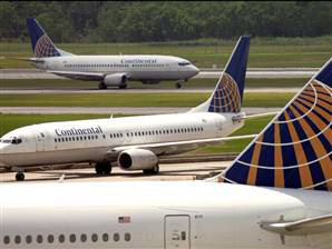 Continental Airlines Traffic Up 6 % in December