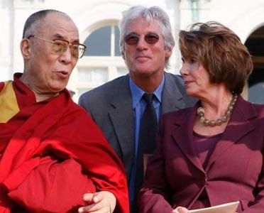 Dalai Lama and Nancy Pelosi
