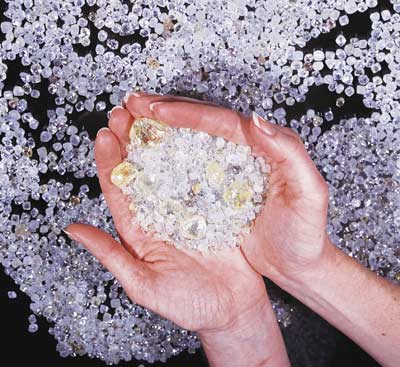 How diamonds are created in space