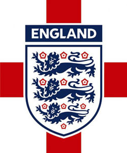 England celebrates after beating Germany at table football