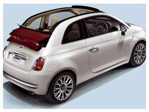 Fiat 500C convertible comes with canvas roof