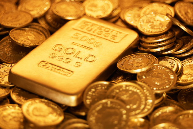 Gold prices fall 5.1% in February