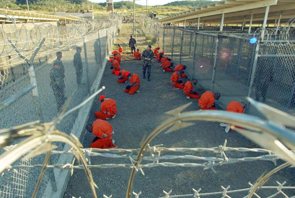 Guantanamo Bay prison camp in Cuba